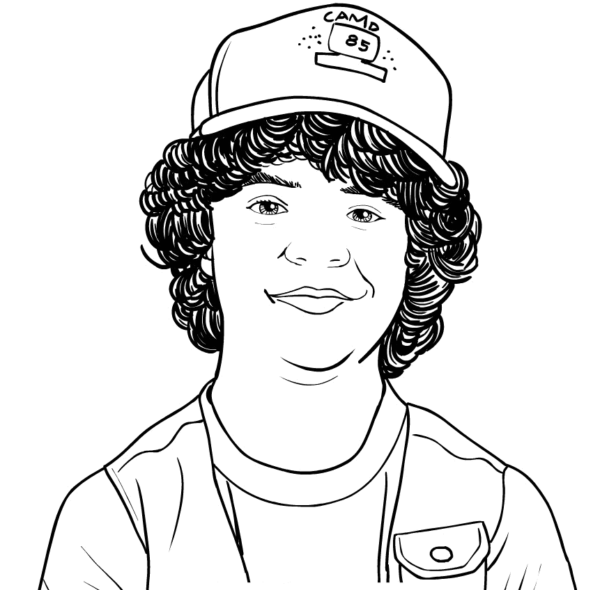 Desenho de Stranger Things para imprimir