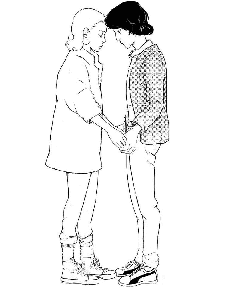 Desenho de Stranger Things para imprimir