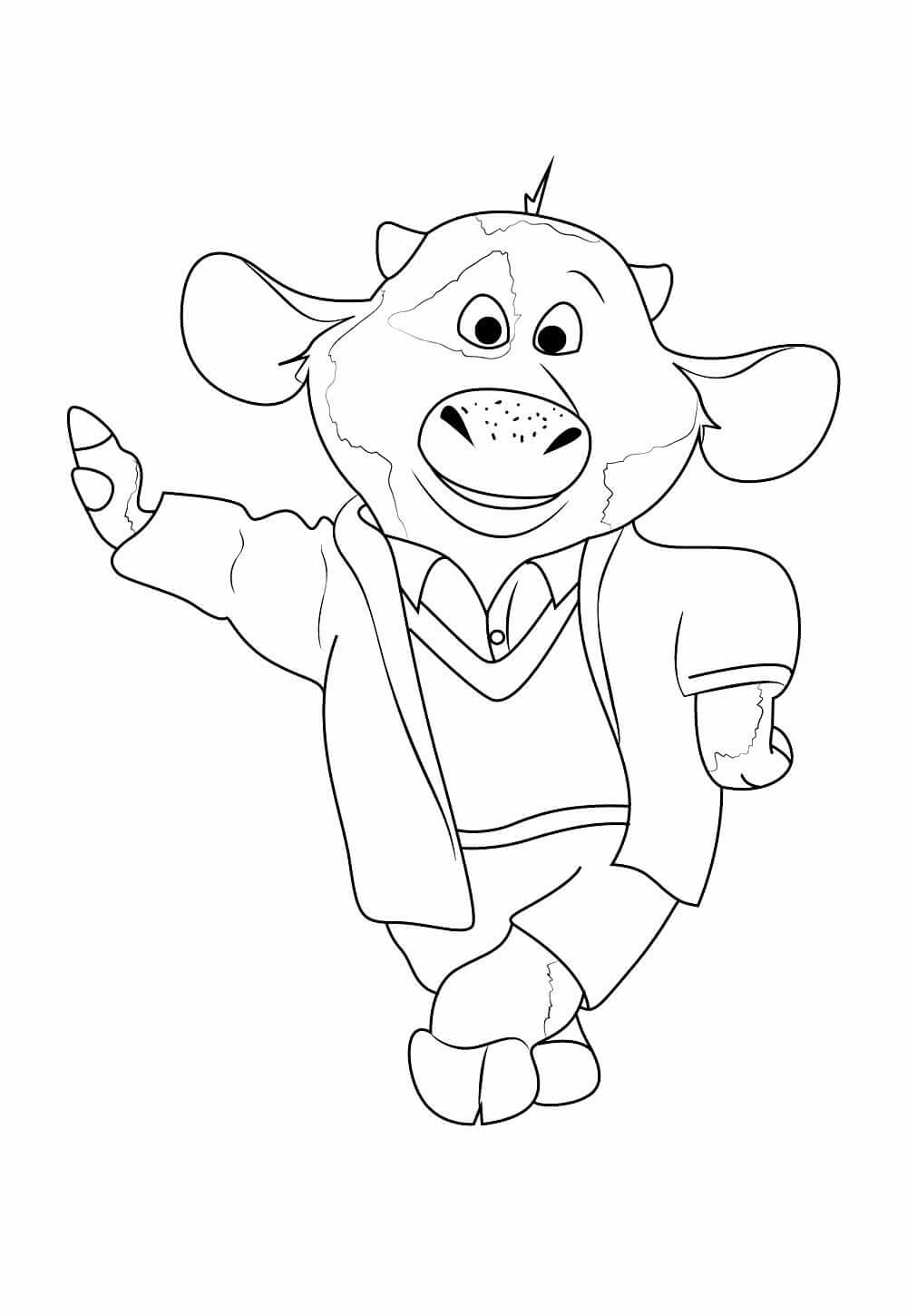 Desenho de Zootopia para imprimir