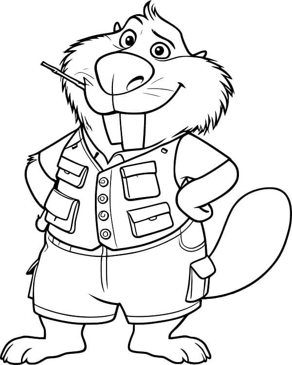 Desenho de Zootopia para imprimir