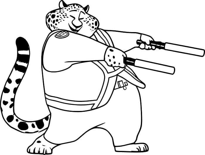 Desenho de Zootopia para imprimir