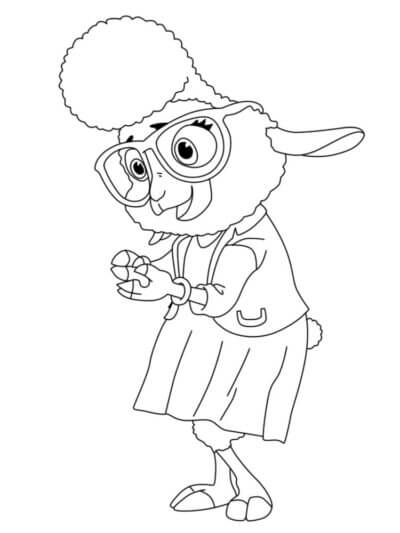 Desenho de Zootopia para imprimir