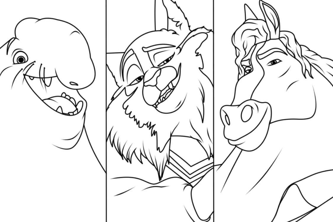 Desenho de Zootopia para imprimir