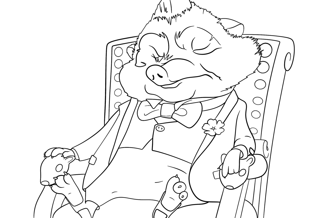 Desenho de Zootopia para imprimir