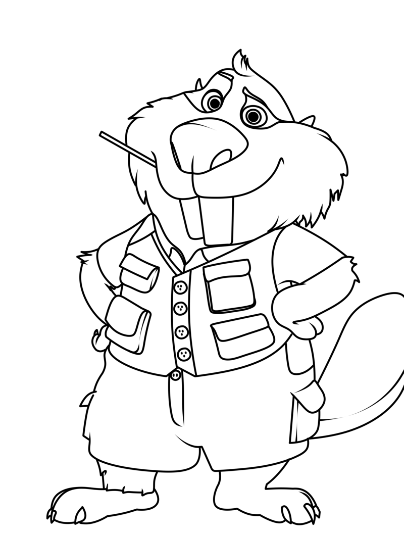 Desenho de Zootopia para imprimir