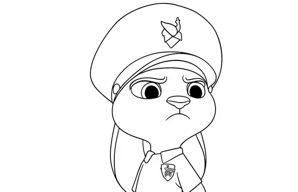 Desenho de Zootopia para imprimir