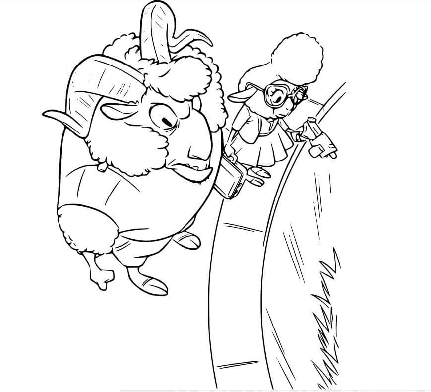Desenho de Zootopia para imprimir