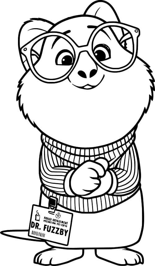 Desenho de Zootopia para imprimir