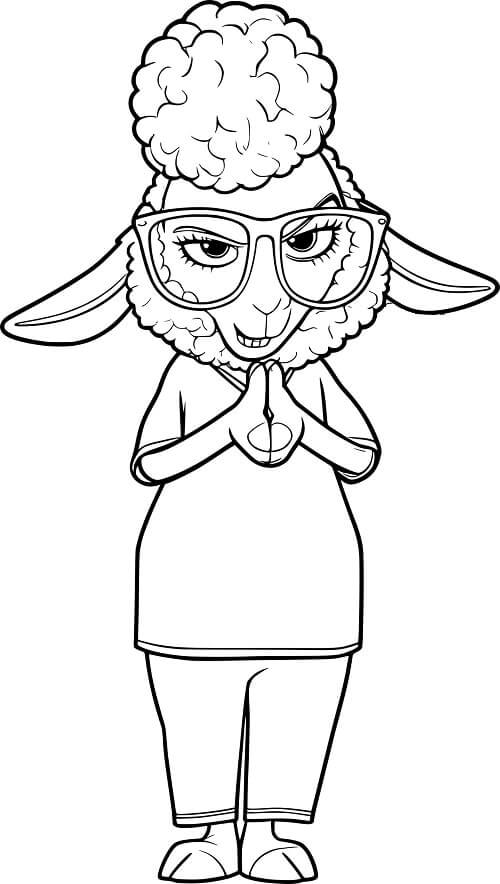 Desenho de Zootopia para imprimir