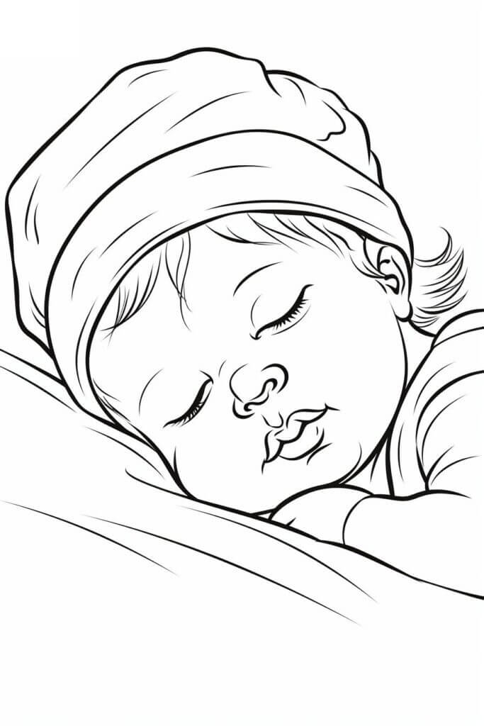 Desenho de Bebê para imprimir