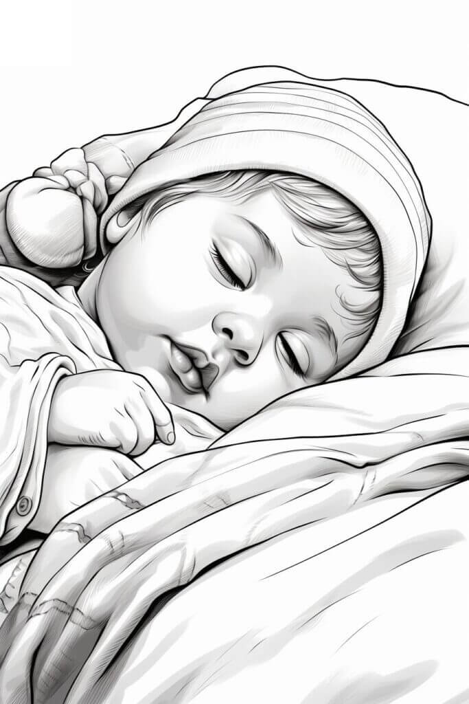Desenho de Bebê para imprimir