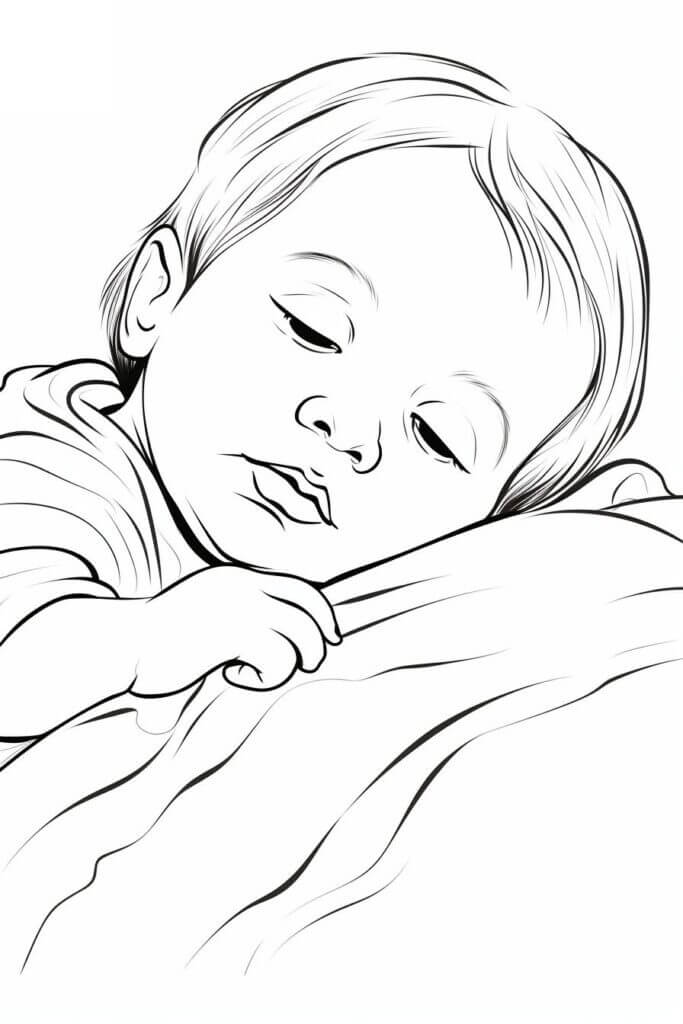 Desenho de Bebê para imprimir