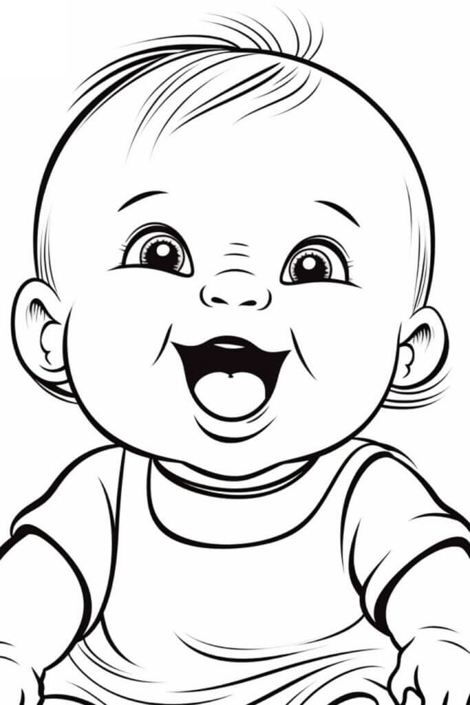 Desenho de Bebê para imprimir