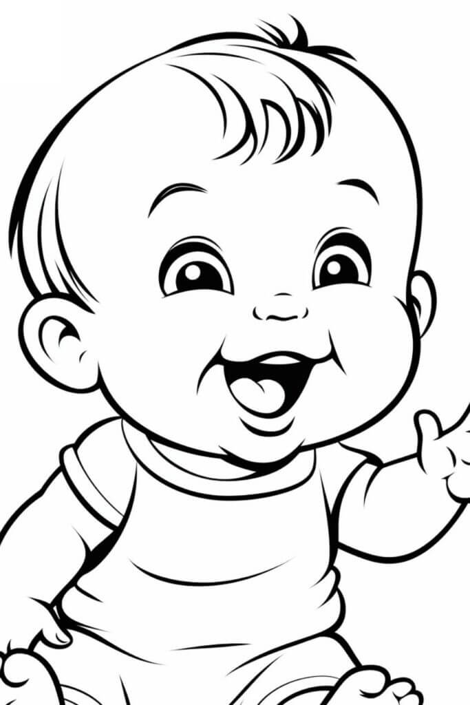 Desenho de Bebê para imprimir