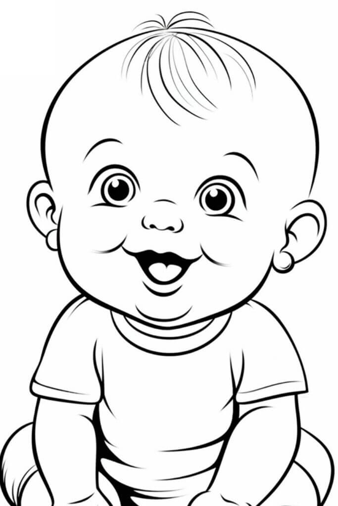 Desenho de Bebê para imprimir