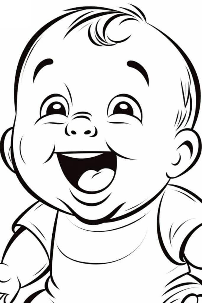 Desenho de Bebê para imprimir