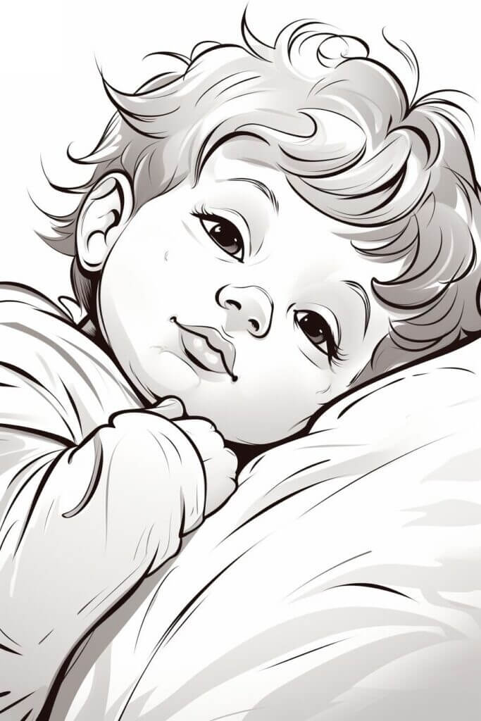 Desenho de Bebê para imprimir