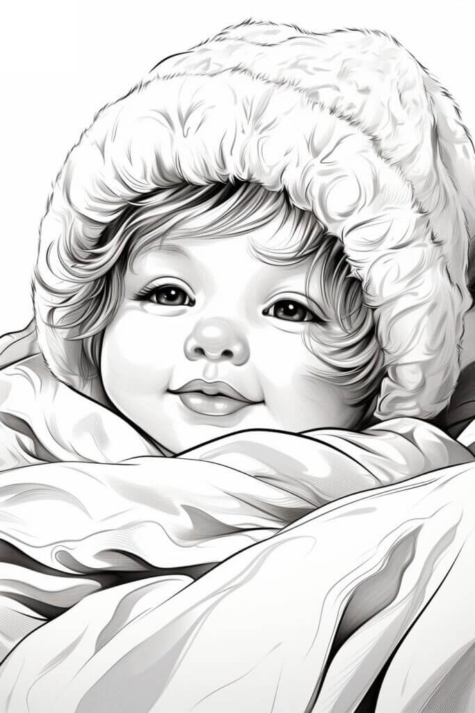 Desenho de Bebê para imprimir