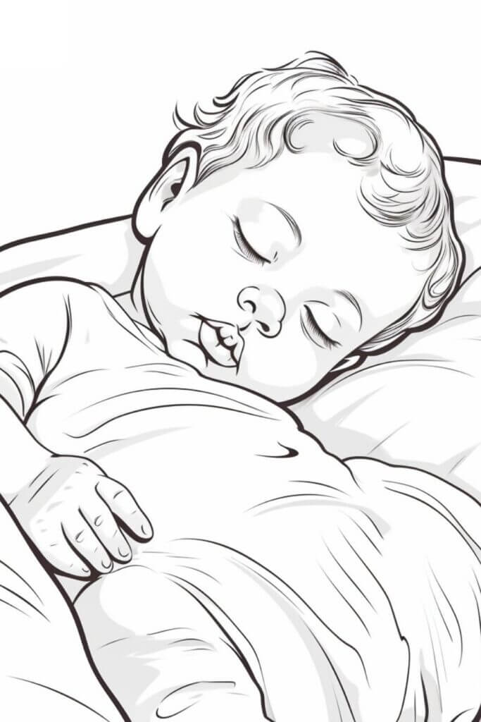 Desenho de Bebê para imprimir