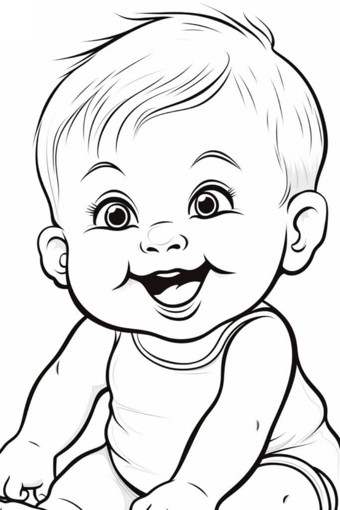 Desenho de Bebê para imprimir