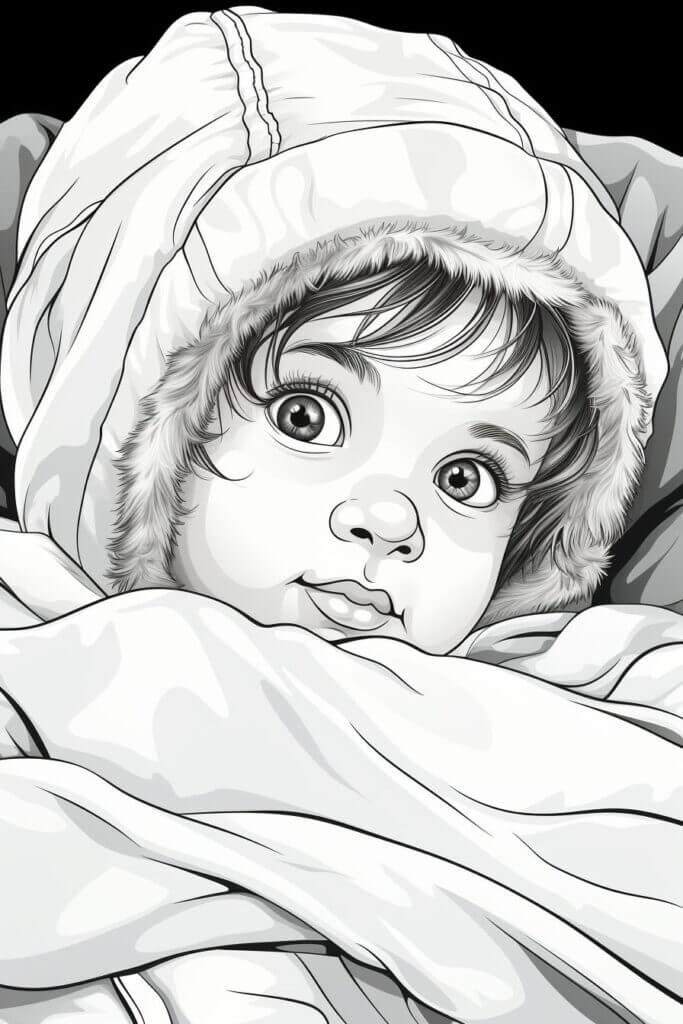 Desenho de Bebê para imprimir