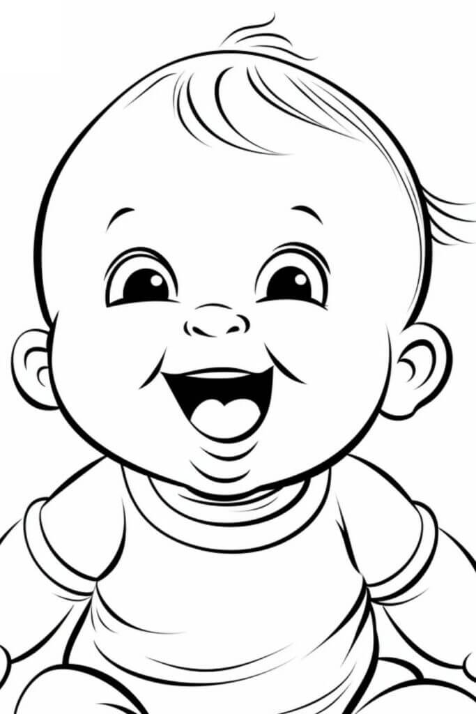 Desenho de Bebê para imprimir