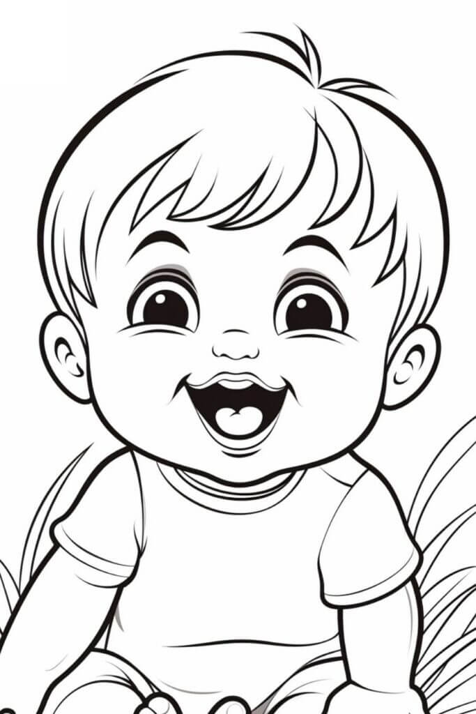 Desenho de Bebê para imprimir