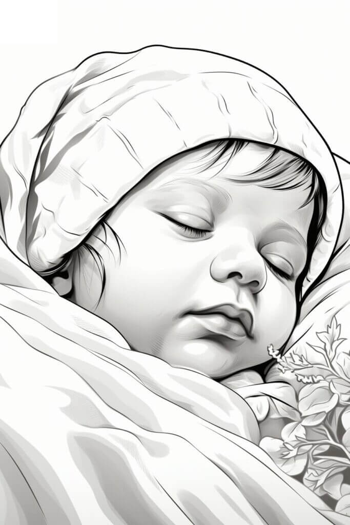 Desenho de Bebê para imprimir