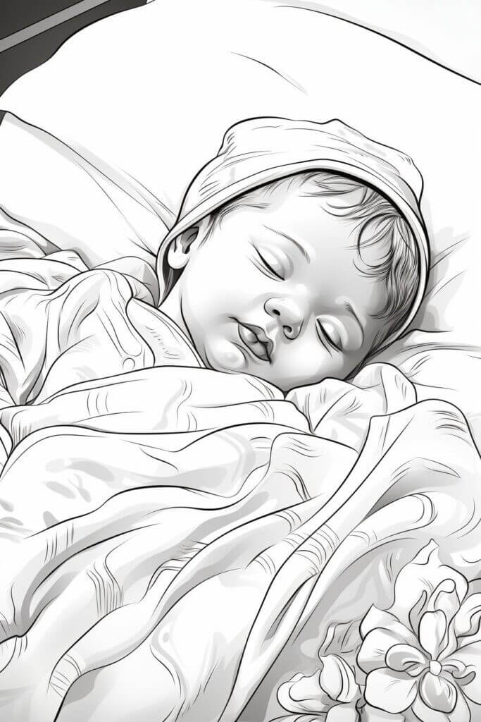Desenho de Bebê para imprimir