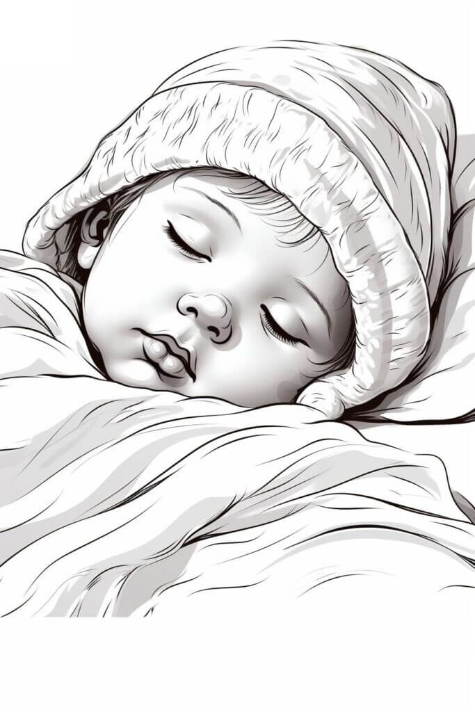 Desenho de Bebê para imprimir