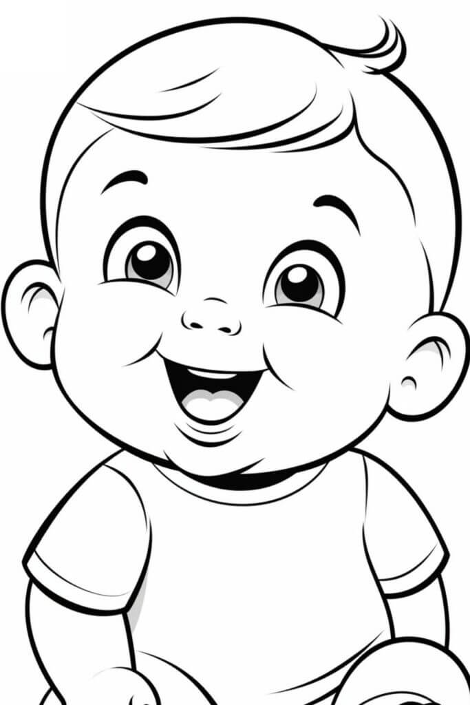 Desenho de Bebê para imprimir