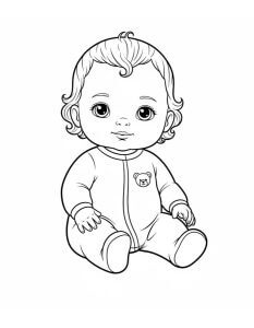 Desenho de Bebê para imprimir