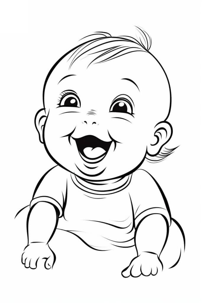 Desenho de Bebê para imprimir