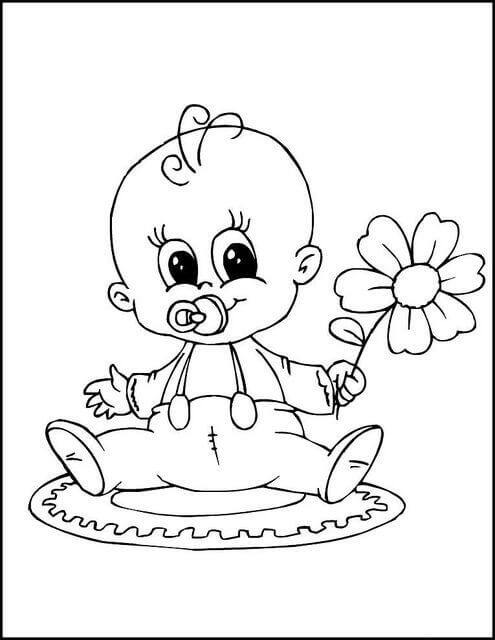 Desenho de Bebê para imprimir