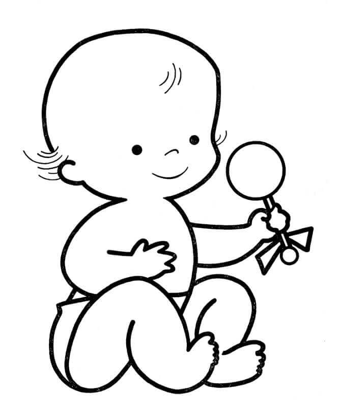 Desenho de Bebê para imprimir