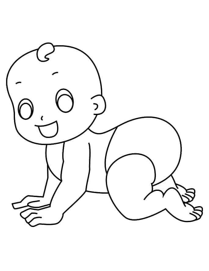 Desenho de Bebê para imprimir