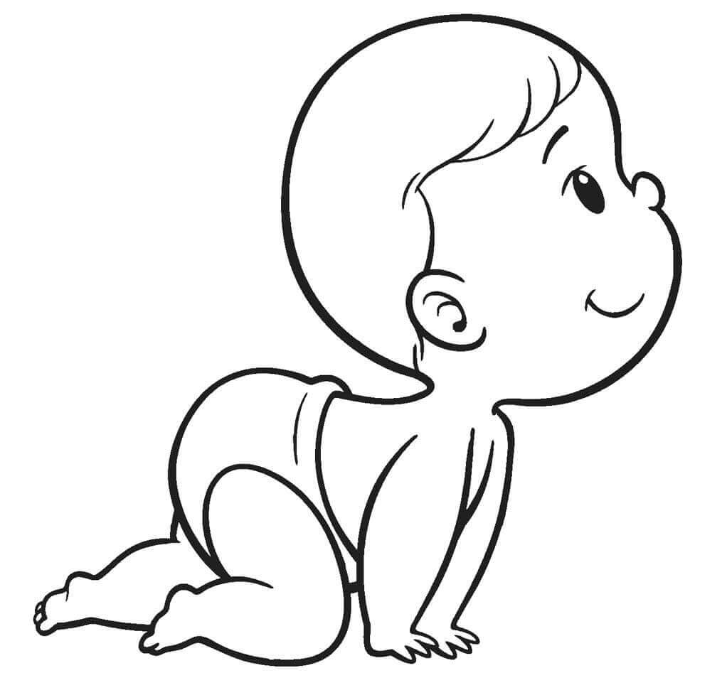 Desenho de Bebê para imprimir