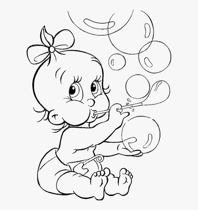 Desenho de Bebê para imprimir