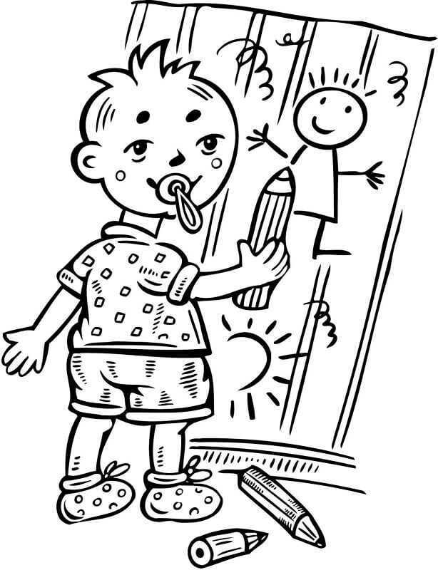 Desenho de Bebê para imprimir