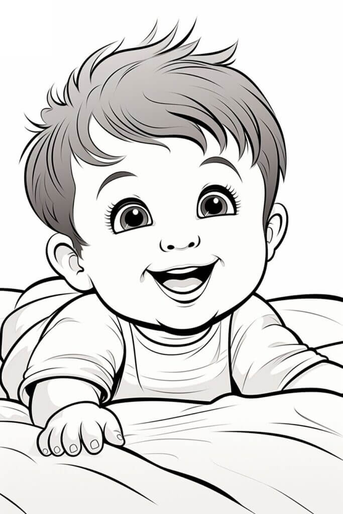 Desenho de Bebê para imprimir