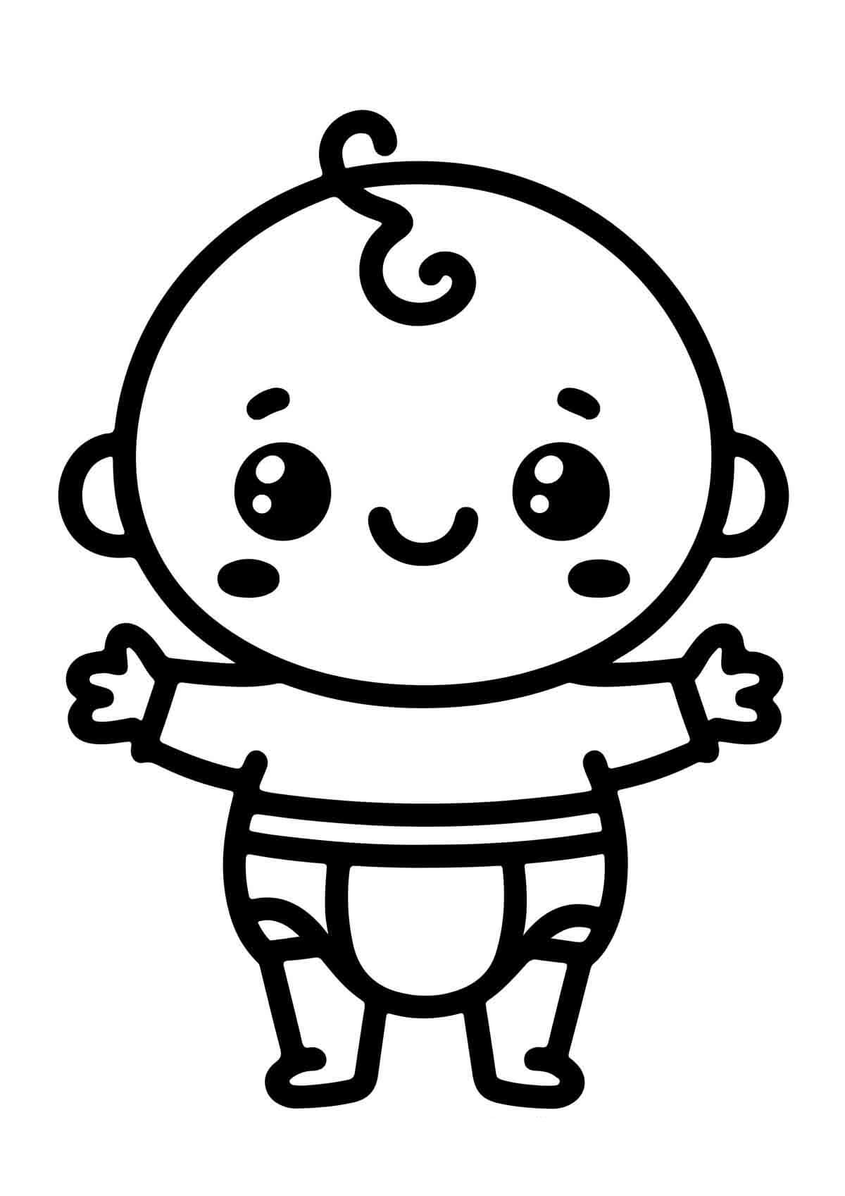 Desenho de Bebê para imprimir