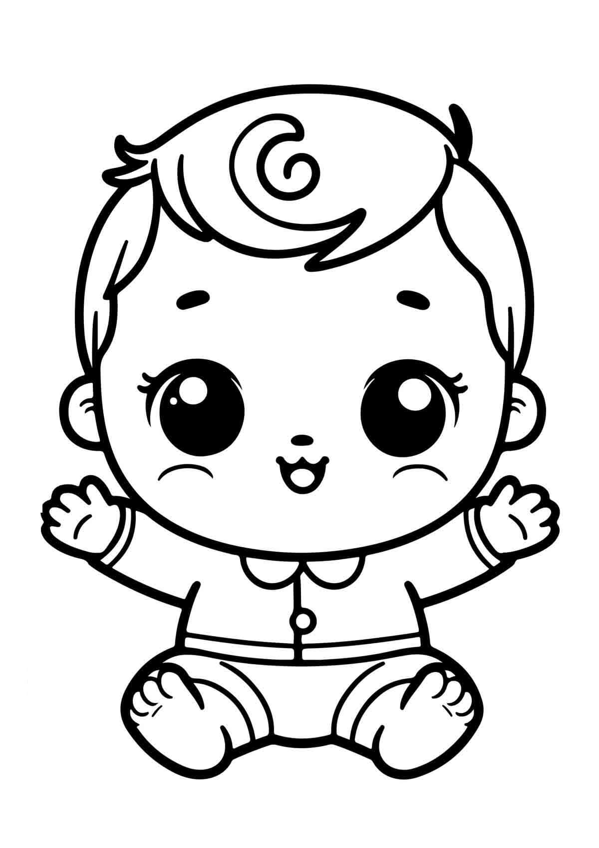 Desenho de Bebê para imprimir
