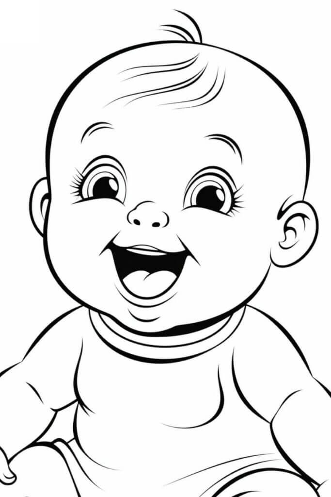 Desenho de Bebê para imprimir
