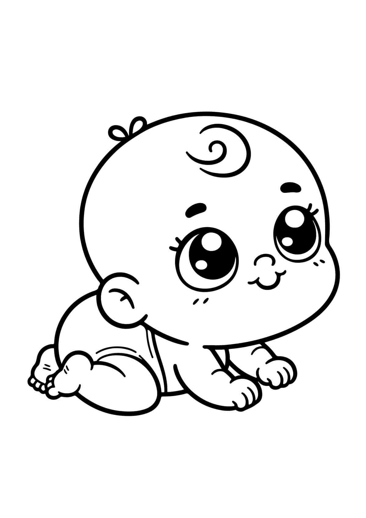 Desenho de Bebê para imprimir
