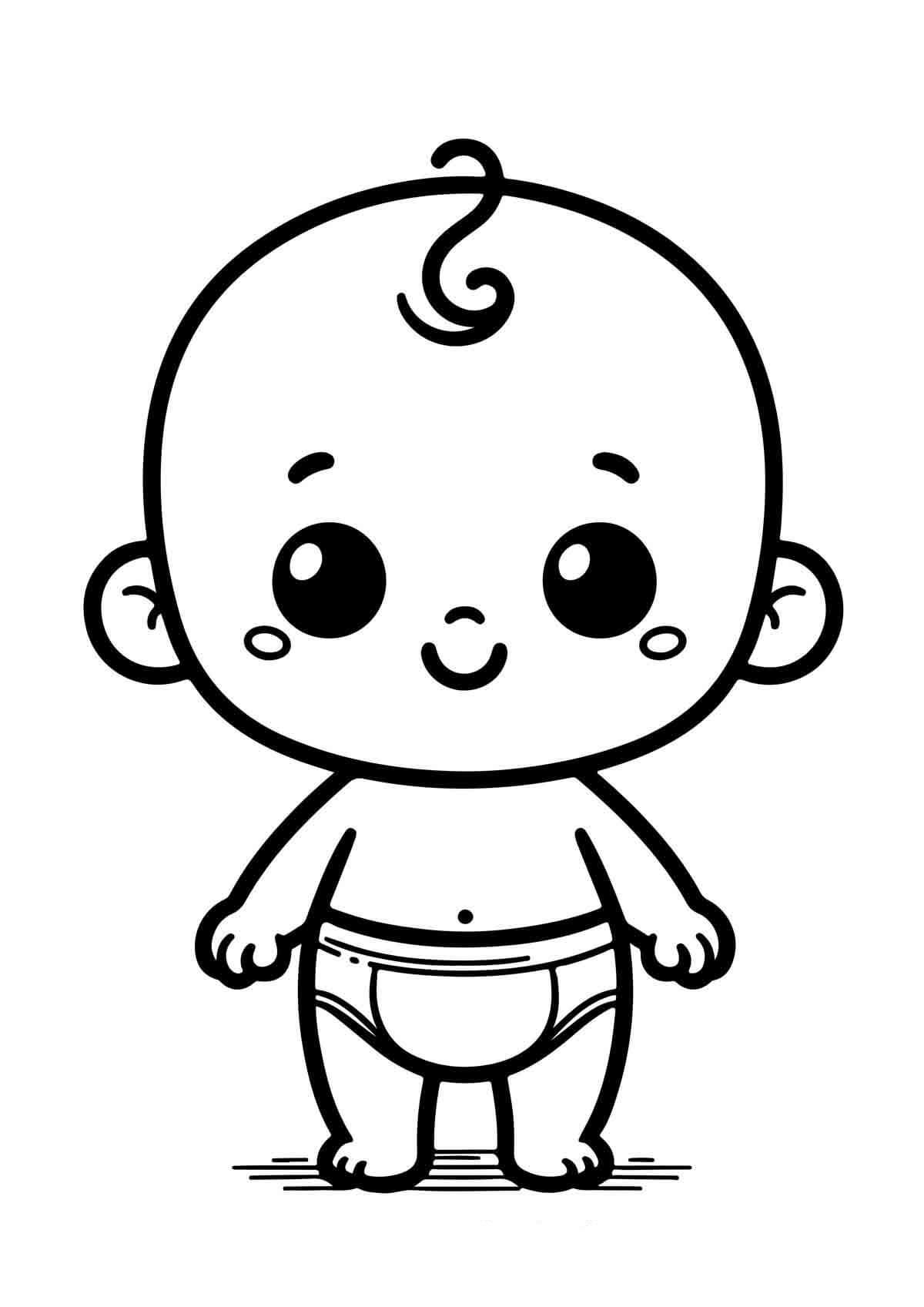 Desenho de Bebê para imprimir