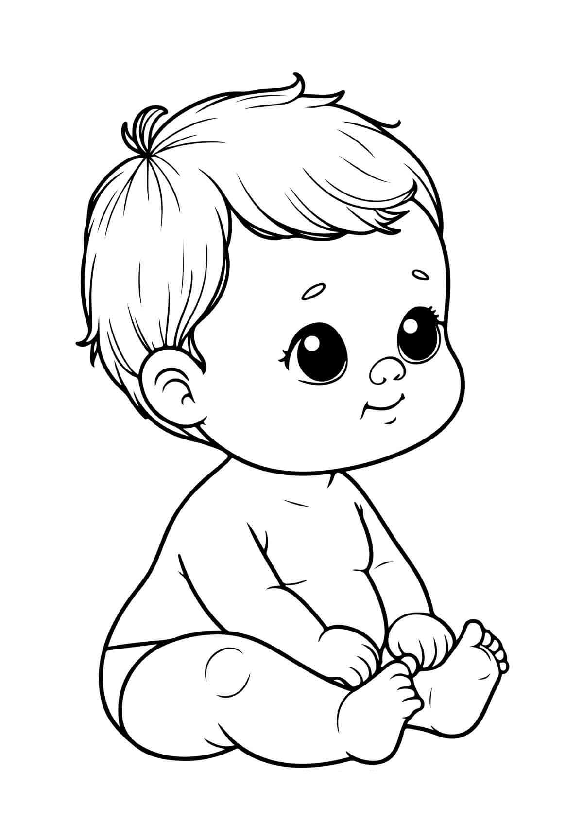 Desenho de Bebê para imprimir