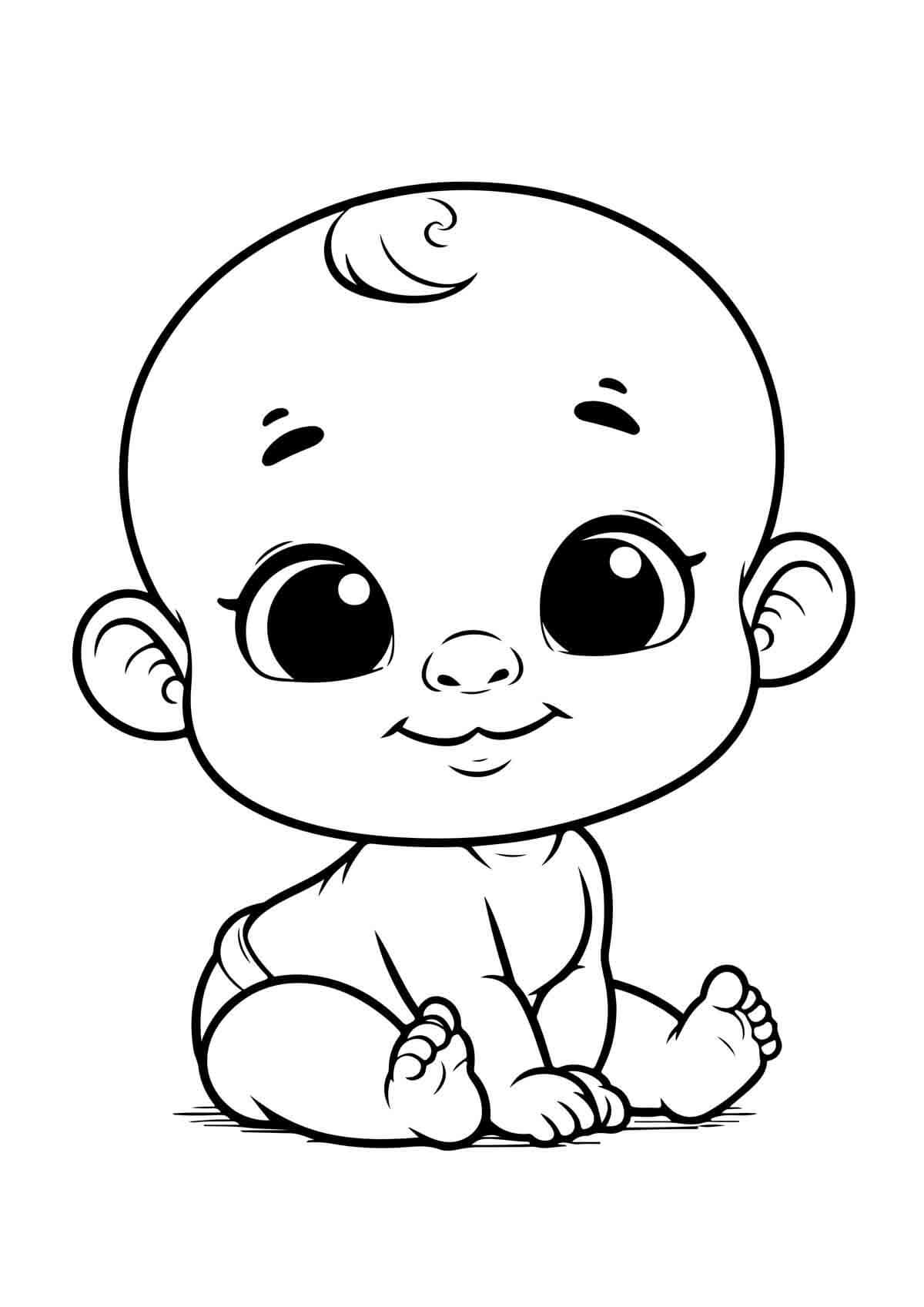 Desenho de Bebê para imprimir