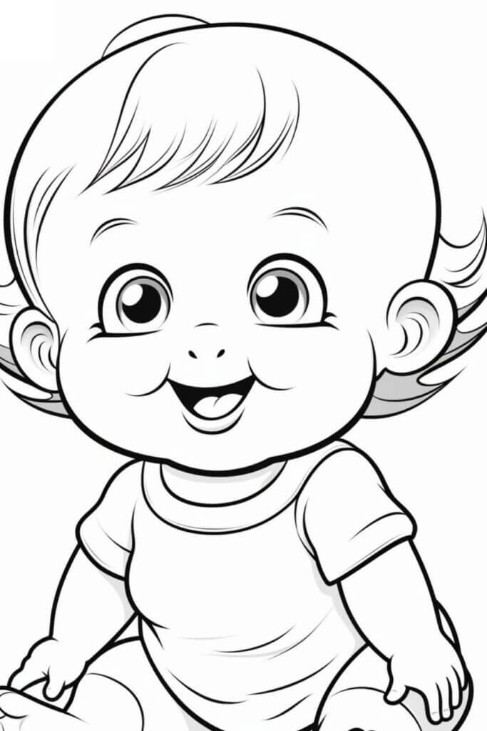 Desenho de Bebê para imprimir