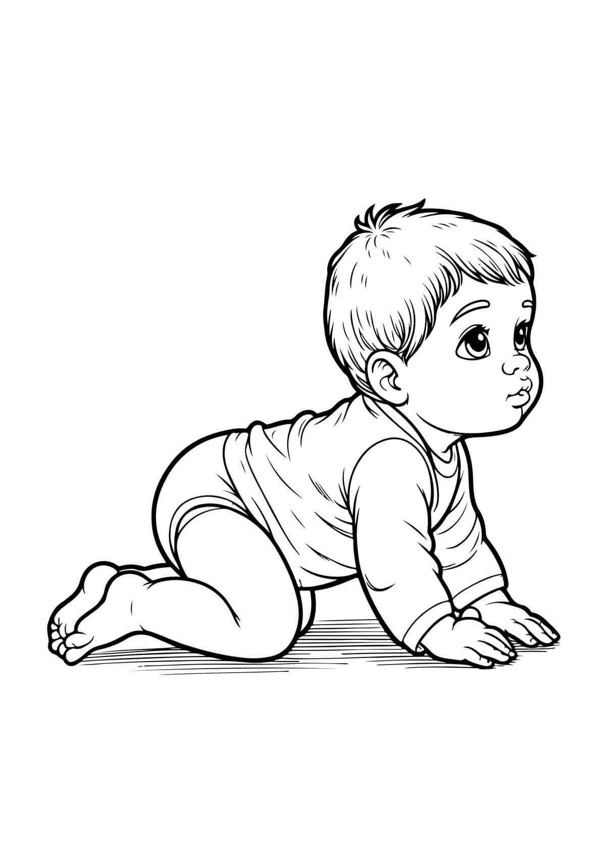 Desenho de Bebê para imprimir