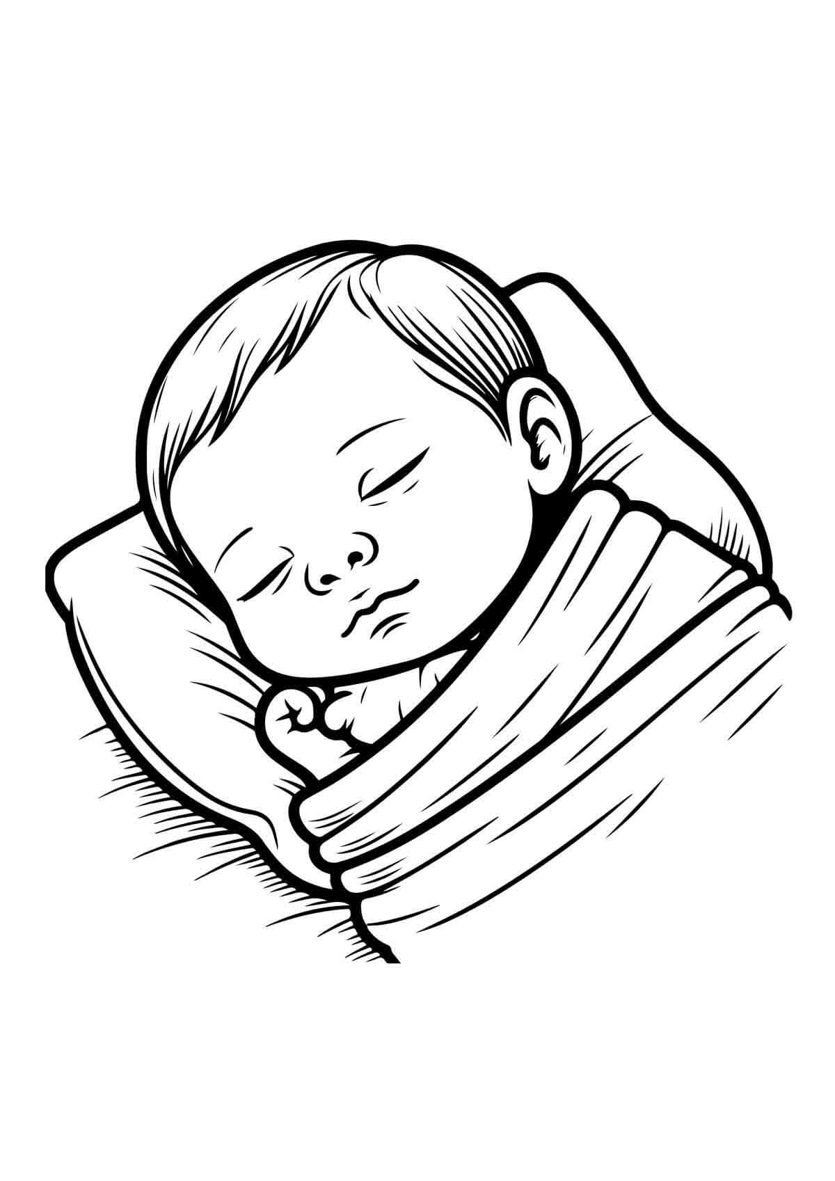 Desenho de Bebê para imprimir
